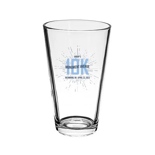 10k 2023 Pint Glass Sports Backers