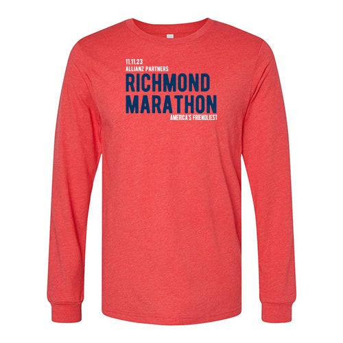 Allianz Partners Richmond Marathon 2023 Unisex Long Sleeve Finisher
